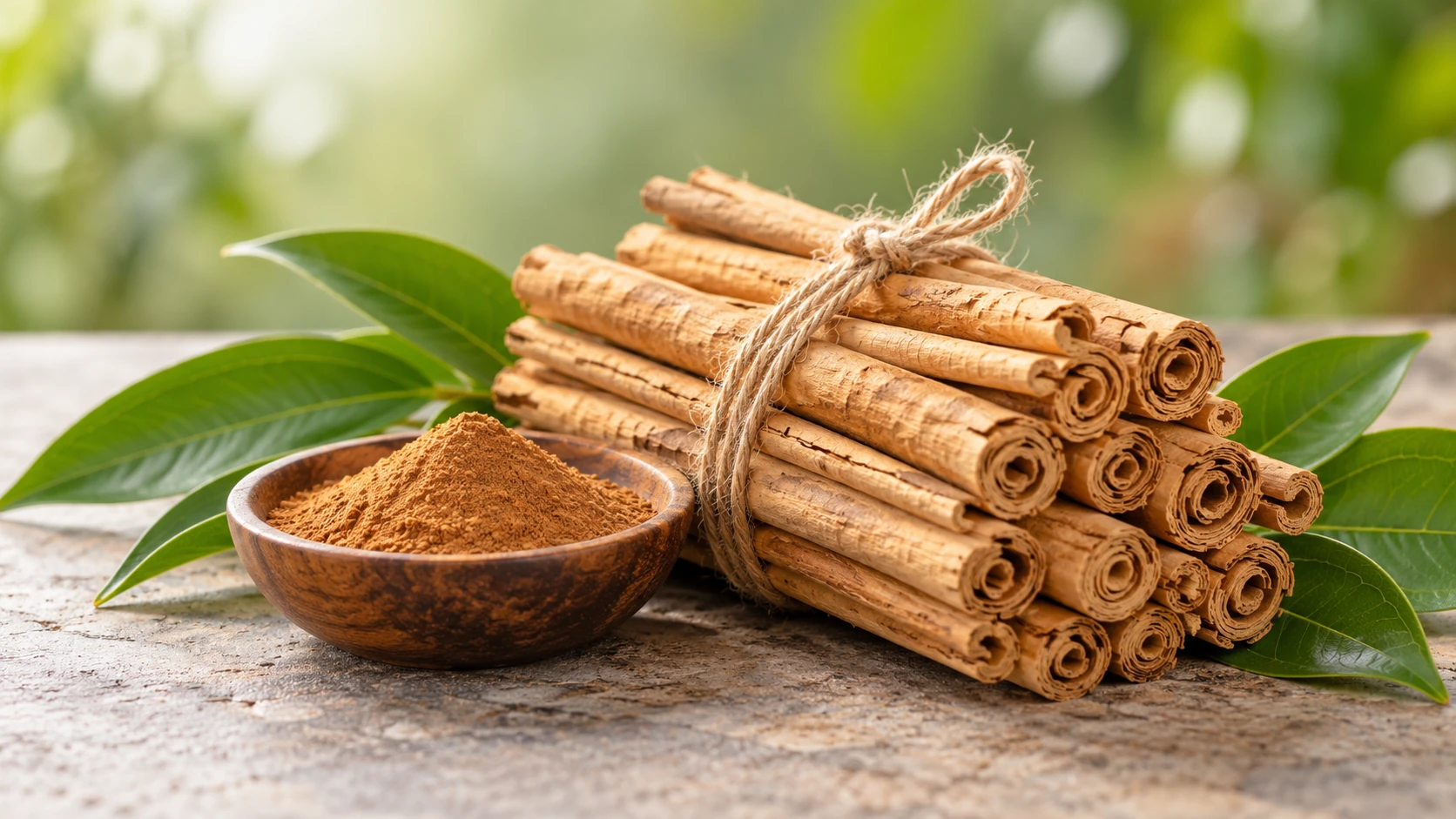 Decorative Ceylon cinnamon crop illustration